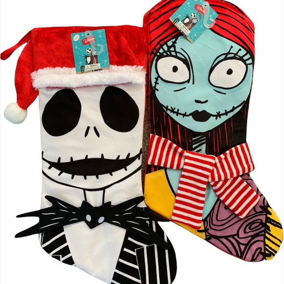 Jack & Sally Nightmare Before Christmas Stockings - Picture 1 of 3